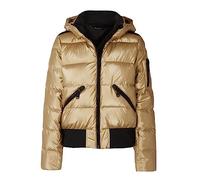 Suiting Style Ted Lasso S02 Gold Juno Temple Parachute Keeley Jones Doudoune pour femme, doré, M
