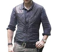 Suiting Style The Walking Governor Dead David Morrissey Gilet matelassé en coton pour homme Noir, Noir , XS