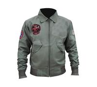 Suiting Style Tom Cruise Top Air Force G1 Maverick Flight Aviator Pilot Bomber Green Cotton Coat, vert une, L