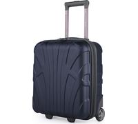 Suitline - Petite Valise 45x36x20 cm, Franchise de Bagages Easyjet Bagage à Main sous Le siège, Trolley de Cabine léger, 30 litres, Coque Rigide en ABS, Bleu Foncé