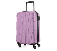 SUITLINE - Bagage à main 55 x 35 x 20 cm, 42 L, TSA, 4 roulettes, Valise rigide, Lilas