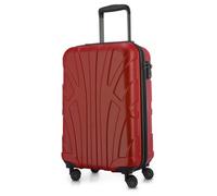 SUITLINE - Bagage à main 55 x 35 x 20 cm, 42 L, TSA, 4 roulettes, Valise rigide, Rouge