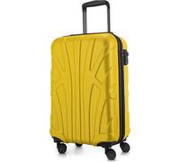 Suitline - bagage à main léger 55x35x20 cm trolley avion 34 L bagage à bord valise à main légère valise de bord 4 roulettes bagage cabine Hand Luggage TSA ,Jaune