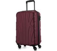Suitline - bagage à main léger 55x35x20 cm trolley avion 34 L bagage à bord valise à main légère valise de bord 4 roulettes bagage cabine Hand Luggage TSA ,Bourgogne