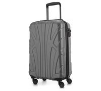 Suitline - bagage à main léger 55x35x20 cm trolley avion 34 L bagage à bord valise à main légère valise de bord 4 roulettes bagage cabine Hand Luggage TSA ,Argent