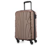 Suitline - bagage à main léger 55x35x20 cm trolley avion 34 L bagage à bord valise à main légère valise de bord 4 roulettes bagage cabine Hand Luggage TSA ,Gold