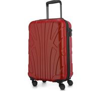 Suitline - bagage à main léger 55x35x20 cm trolley avion 34 L bagage à bord valise à main légère valise de bord 4 roulettes bagage cabine Hand Luggage TSA ,Rouge