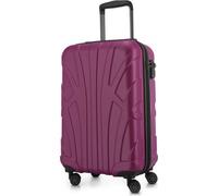 Suitline - bagage à main léger 55x35x20 cm trolley avion 34 L bagage à bord valise à main légère valise de bord 4 roulettes bagage cabine Hand Luggage TSA Magenta