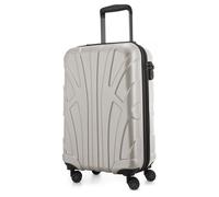 Suitline - bagage à main léger 55x35x20 cm trolley avion 34 L bagage de bord valise à main légère valise de bord 4 roulettes bagage cabine Hand Luggage TSA mat blanc
