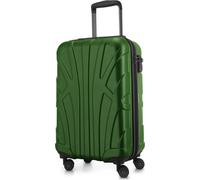 Suitline - bagage à main léger 55x35x20 cm trolley avion 34 L bagage de bord valise à main légère valise de bord 4 roulettes bagage cabine Hand Luggage TSA ,vert