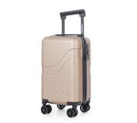 Suitline Clix-Lite - Petite Valise Cabine 40 x 20 x 25 cm, avec roulettes Doubles Amovibles, Hauteur Totale 47 cm, Coque Rigide en ABS, Franchise Bagages Ryanair, Cabin Bag Max 20L, Titane