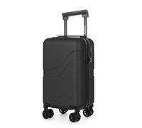Suitline Clix-Lite - Petite Valise Cabine 40 x 20 x 25 cm, avec roulettes Doubles Amovibles, Hauteur Totale 47 cm, Coque Rigide en ABS, Franchise Bagages Ryanair, Cabin Bag Max 20L, Noire