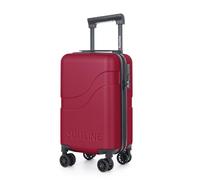 Suitline Clix-Lite - Petite Valise Cabine 40 x 20 x 25 cm, avec roulettes Doubles Amovibles, Hauteur Totale 47 cm, Coque Rigide en ABS, Franchise Bagages Ryanair, Cabin Bag Max 20L, Rouge