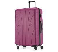 Suitline Grande Valise 76 x 53 x 31 cm ABS Rigide Extensible (96-110 L) avec Serrure TSA 4 Roues Doubles poignée télescopique Trolley Voyage, Magenta