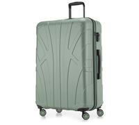 SUITLINE - Grande valise à coque rigide, TSA, 4 doubles roulettes, Trolley, 75 cm, 119 L, Menthe