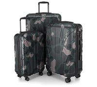 SUITLINE - Lot de 3 valises, Valises de Voyage, Trolley, Valises rigides, TSA, (55 cm, 66 cm, 76 cm), 100% ABS, Mat, Camouflage