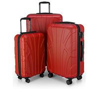 Suitline - Set de 3 Valise Bagages Rigide, (S, M, L), Rouge