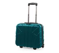 Suitline - Trolley Pilote Cabine, Valise Rigide avec Compartiment Ordinateur Portable, Aqua Vert