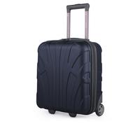 Suitline Trolley Cabine underseat 45 x 36 x 20 cm ABS Rigide 30 L avec 2 Roues poignée télescopique Petit Bagage Cabine, Bleu foncé