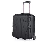 Suitline - Petite Valise 45x36x20 cm, Franchise de Bagages Easyjet Bagage à Main sous Le siège, Trolley de Cabine léger, 30 litres, Coque Rigide en ABS; Noir
