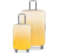 Suitline - Set de 2 valises, bagage de bord trolley 55x35x20 cm + grande valise XL Check-In Bagages, 4 doubles roulettes, valises légères femmes hommes Safari Sunrise
