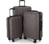 Suitline - Set de 3 valises à roulettes valise rigide 4 roulettes trolley bagage à main et bagage à main valise extensible Travel Luggage Set de bagages Hardcase ABS, TSA,Titan