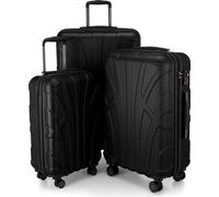 Suitline - Set de 3 Valise Bagages Rigide, (S, M, L), Noir