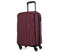 Suitline - Trolley Cabine expandible, Valise Rigide avec Compartiment Ordinateur Portable, 55 cm, 34 Liter, Bordeaux