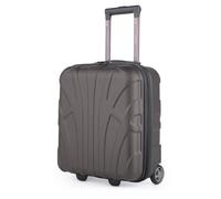 Suitline Trolley Cabine underseat 45 x 36 x 20 cm ABS Rigide 30 L avec 2 Roues poignée télescopique Petit Bagage Cabine, Titane