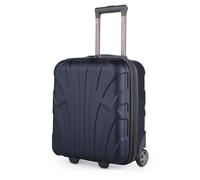 Suitline - Petite Valise 45x36x20 cm, Franchise de Bagages Easyjet Bagage à Main sous Le siège, Trolley de Cabine léger, 30 litres, Coque Rigide en ABS, Bleu Foncé