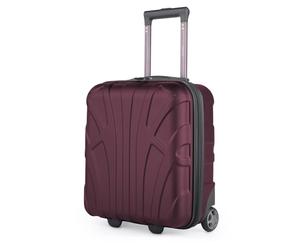 Suitline Trolley Cabine underseat 45 x 36 x 20 cm ABS Rigide 30 L avec 2 Roues poignée télescopique Petit Bagage Cabine, Bourgogne