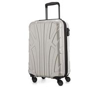 SUITLINE - Trolley Cabine, Valise à Main Rigide, Bagage à Main 100% ABS, Mat, 55 cm, 34 litres, Blanc