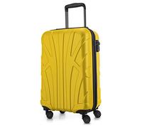SUITLINE - Trolley Cabine, Valise à Main Rigide, Bagage à Main 100% ABS, Mat, 55 cm, 34 litres, Jaune