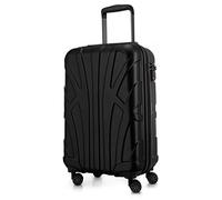 SUITLINE - Trolley Cabine, Valise à Main Rigide, Bagage à Main 100% ABS, Mat, 55 cm, 34 litres, Noir