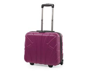 SUITLINE - Trolley Pilote Cabine, Valise Rigide avec Compartiment Ordinateur Portable, Pink