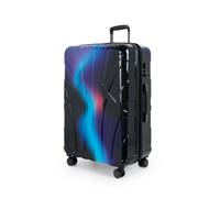 Suitline - Valise de voyage grande extensible, valise XL 4 roulettes, valise à roulettes coque rigide, trolley Hardcase Check-In bagages 20-23 kg, sangle 158 cm, TSANeon Blue