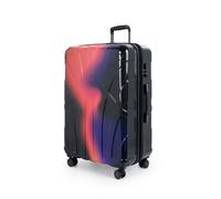 Suitline - Valise de voyage grande extensible, valise XL 4 roulettes, valise à roulettes coque rigide, trolley Hardcase Check-In Bagages 20-23 kg, sangle 158 cm, TSANeon Red