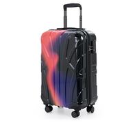 Suitline - Valise Cabine légère, Trolley pour Avion, Bagage à Main, Dimensions 55x35x20 cm, 4 roulettes Doubles, 34 L, Coque Rigide TSA, Finition Brillante, Rouge Néon