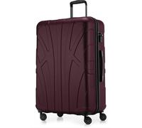 Suitline - Valise de voyage grande extensible, valise XL 4 roulettes, valise à roulettes coque rigide, trolley Hardcase Check-In Bagages 20-23 kg, sangle 158 cm, TSABourgogne