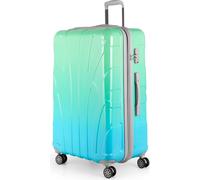 Suitline - Valise de voyage grande extensible, valise XL 4 roulettes, valise à roulettes coque rigide, trolley Hardcase Check-In Bagages 20-23 kg, sangle 158 cm, TSA,Northern Lights