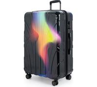Suitline - Valise de voyage grande extensible, valise XL 4 roulettes, valise à roulettes coque rigide, trolley Hardcase Check-In bagages 20-23 kg, sangle 158 cm, TSANeon Red Yellow
