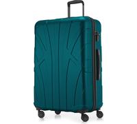 Suitline - Valise de voyage grande extensible, valise XL 4 roulettes, valise à roulettes coque rigide, trolley Hardcase Check-In Bagages 20-23 kg, sangle 158 cm, TSAAquagrene