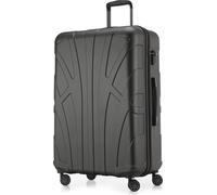 Suitline - Valise de voyage grande extensible, valise XL 4 roulettes, valise à roulettes coque rigide, trolley Hardcase Check-In Bagages 20-23 kg, sangle 158 cm, TSAGraphit