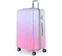 Suitline - Valise de voyage grande extensible, valise XL 4 roulettes, valise à roulettes coque rigide, trolley Hardcase Check-In bagages 20-23 kg, sangle 158 cm, TSA,Sakura