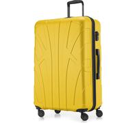 Suitline - Valise de voyage grande extensible, valise XL 4 roulettes, valise à roulettes coque rigide, trolley Hardcase Check-In Bagages 20-23 kg, sangle 158 cm, TSA,Jaune