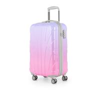 Suitline - Valise Femme Voyage Taille Moyenne Bagages de soute, Dégradé de Couleur, Polycarbonate Brillant, 66 cm, 68 Liter, Sakura