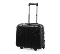 Suitline - Trolley Pilote Cabine, Valise Rigide avec Compartiment Ordinateur Portable, Noir