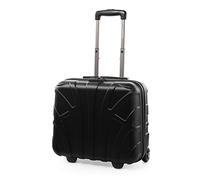 Suitline Valise Pilote Trolley Business 38 x 42 x 22 cm (29 L) Rigide avec Compartiment Ordinateur 15 Pouces Serrure TSA 2 Roues poignée télescopique, Noir