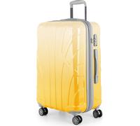 Suitline - Valise rigide Check-In Bagages Trolley Valise à roulettes Extension Valise de voyage 4 roulettes, Design dégradé Glossy, TSA, 66 cm,Safari Sunrise