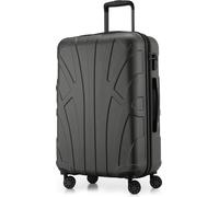 Suitline - Valise rigide moyenne avec joint d'expansion Check-In Bagages Trolley extensible Valise à roulettes Valise de voyage, taille M, 4 roulettes, TSA, 66 cm, 100% ABSGraphit